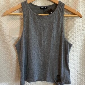 Express sleeveless summer tank. Tie embellishment. Gray. M. NWT. Lightweight.